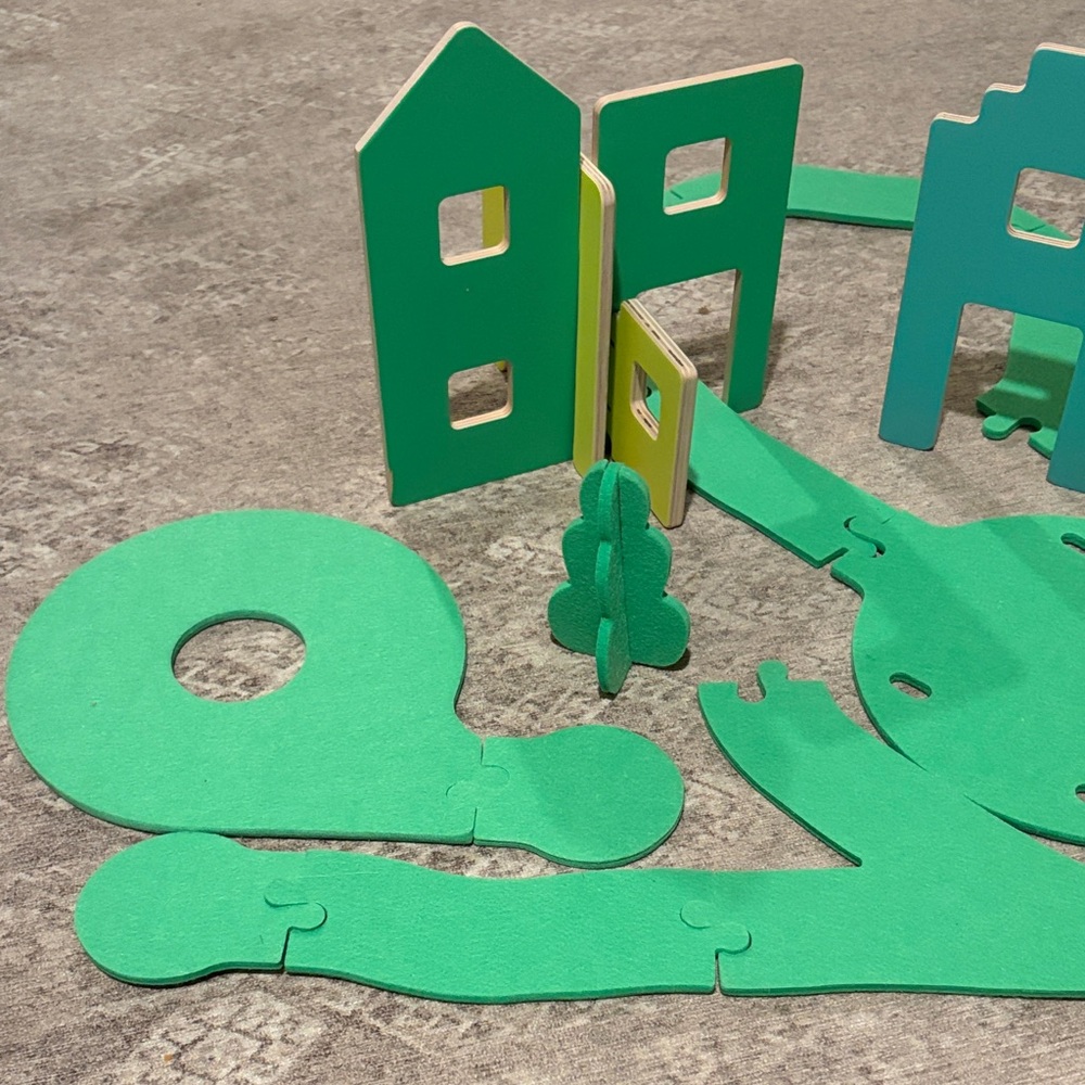 Lovevery Colorful Wooden modular Village - Picture 2 of 3